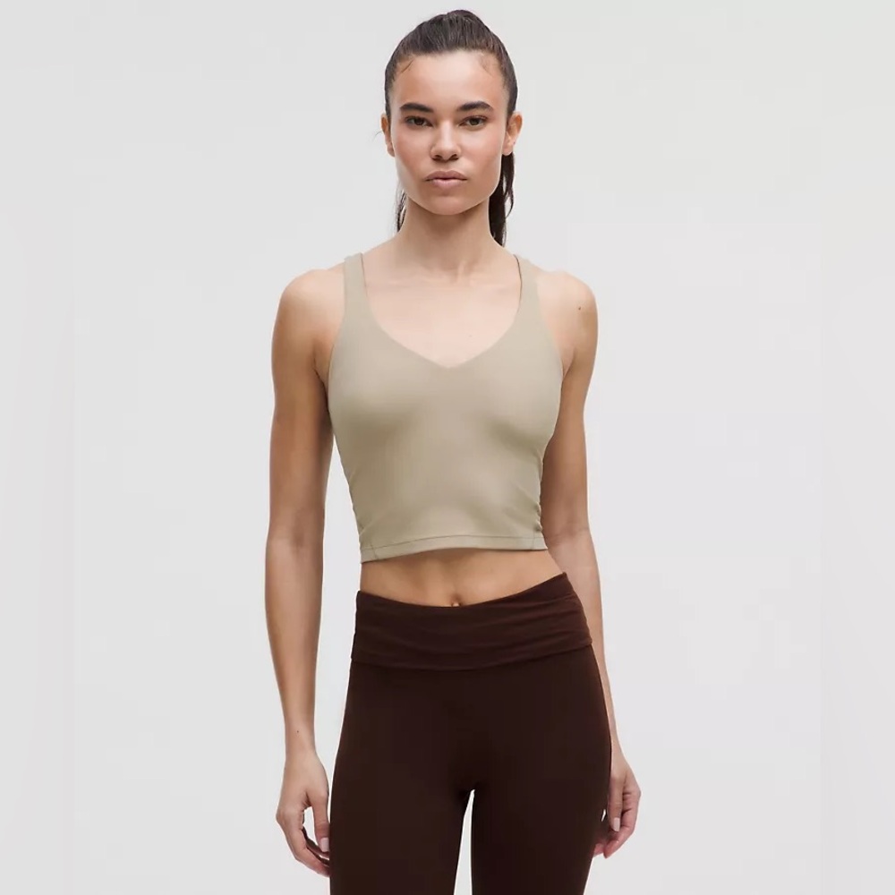 Lululemon Align Tank Top Sheer Oak Beige Tan Brand size 6 new with tag attached